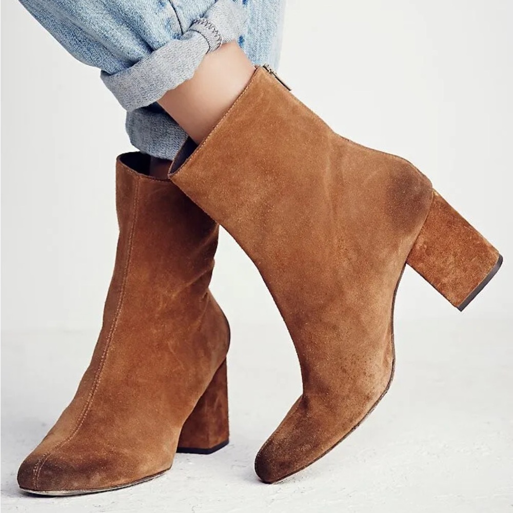 Free People Brown Ankle Boots